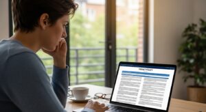 Privacy and Safety in Online Image Editing Tools user reading privacy policy online